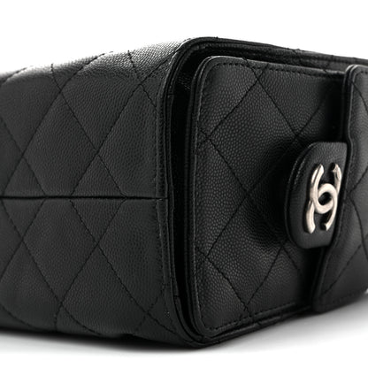 Chanel Caviar Quilted Mini Chanel 25 Handbag Black 9 of 9