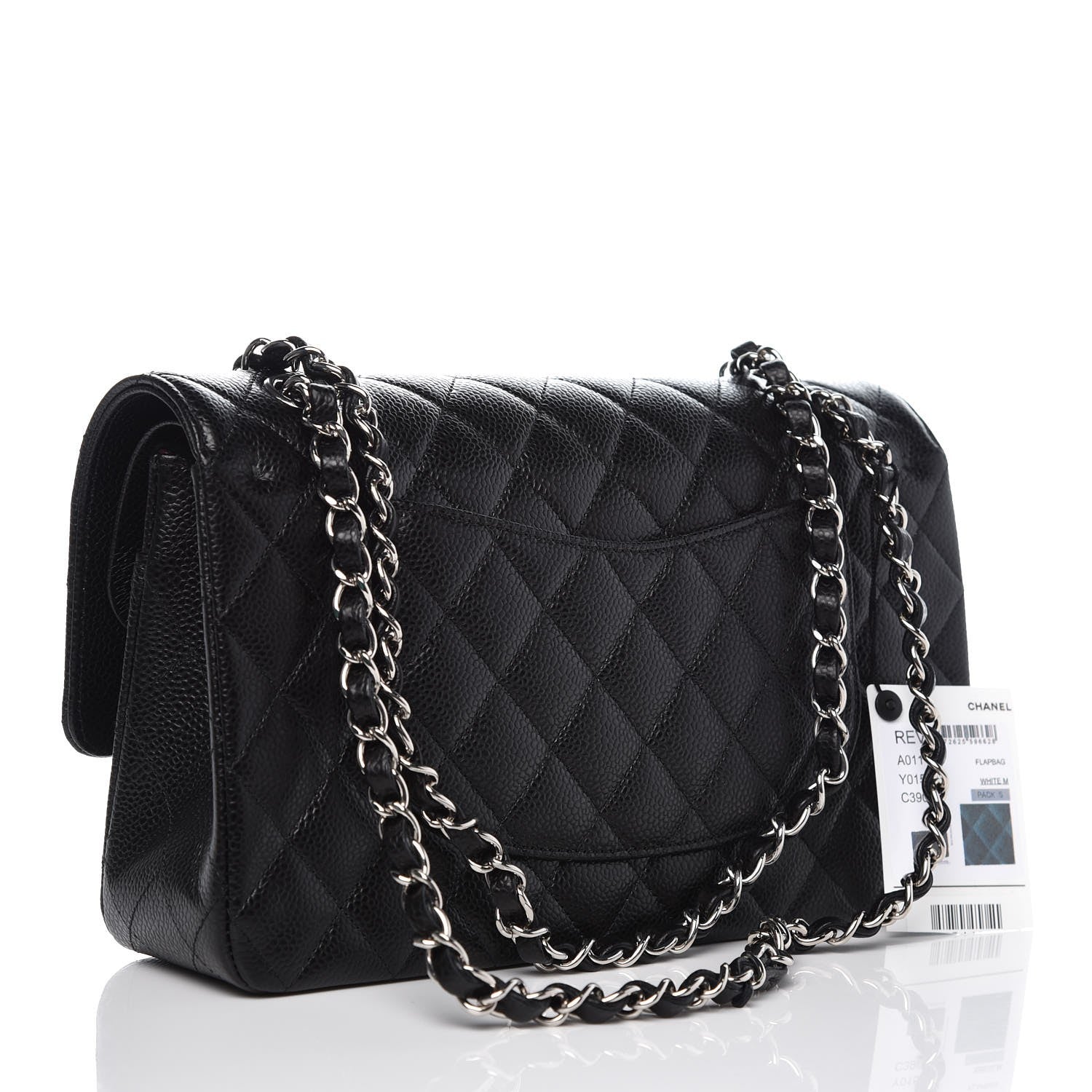 Chanel Caviar Quilted Medium Double Flap Black 3 of 8