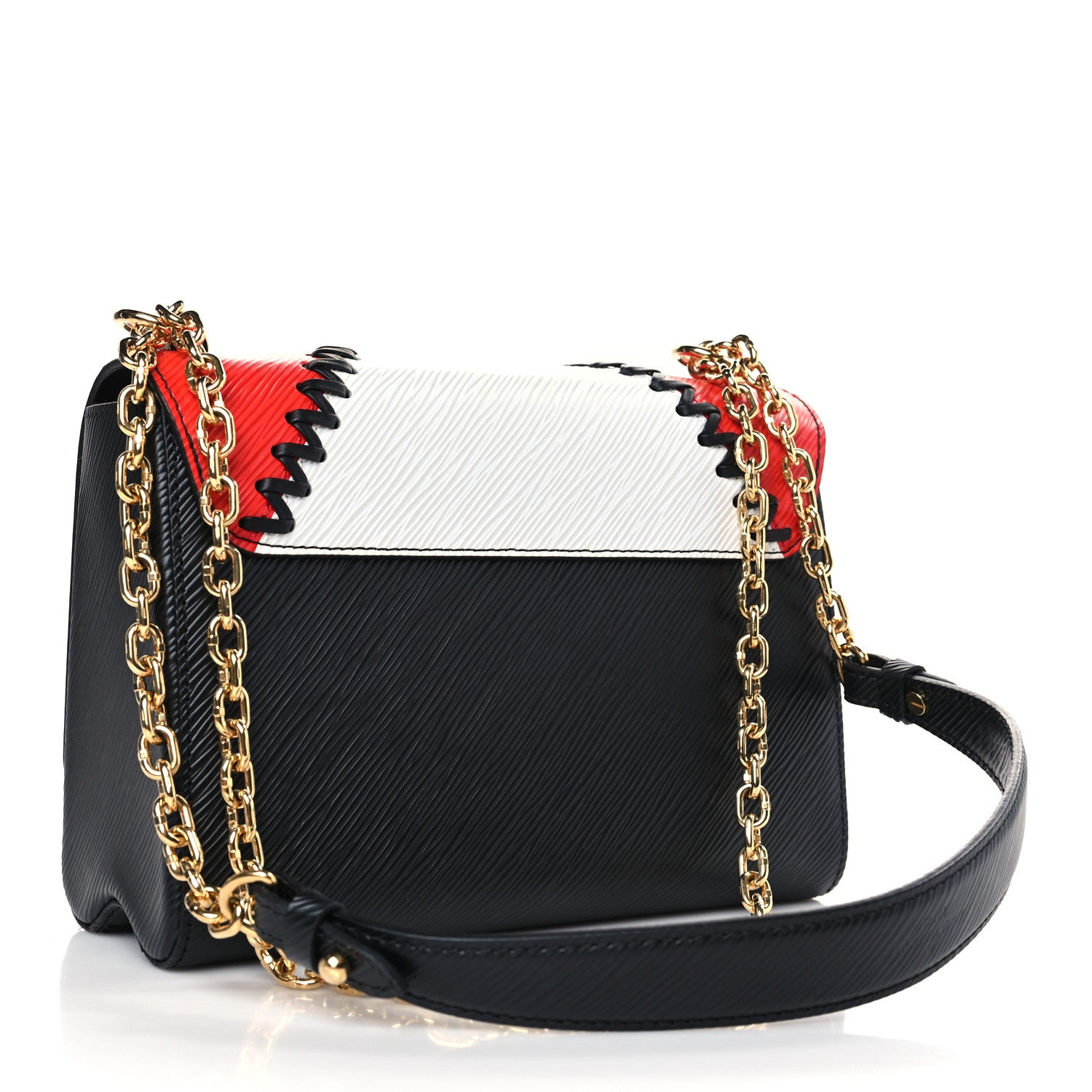 Louis Vuitton Epi Jungle Twist Shoulder Bag MM Black Coquelicot 3 of 9