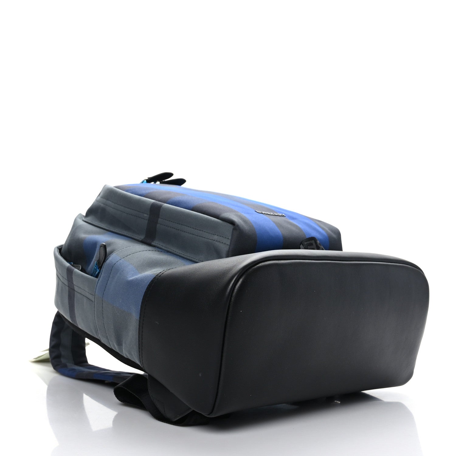 Burberry Canvas Check Backpack Oceanic Blue 4 of 8