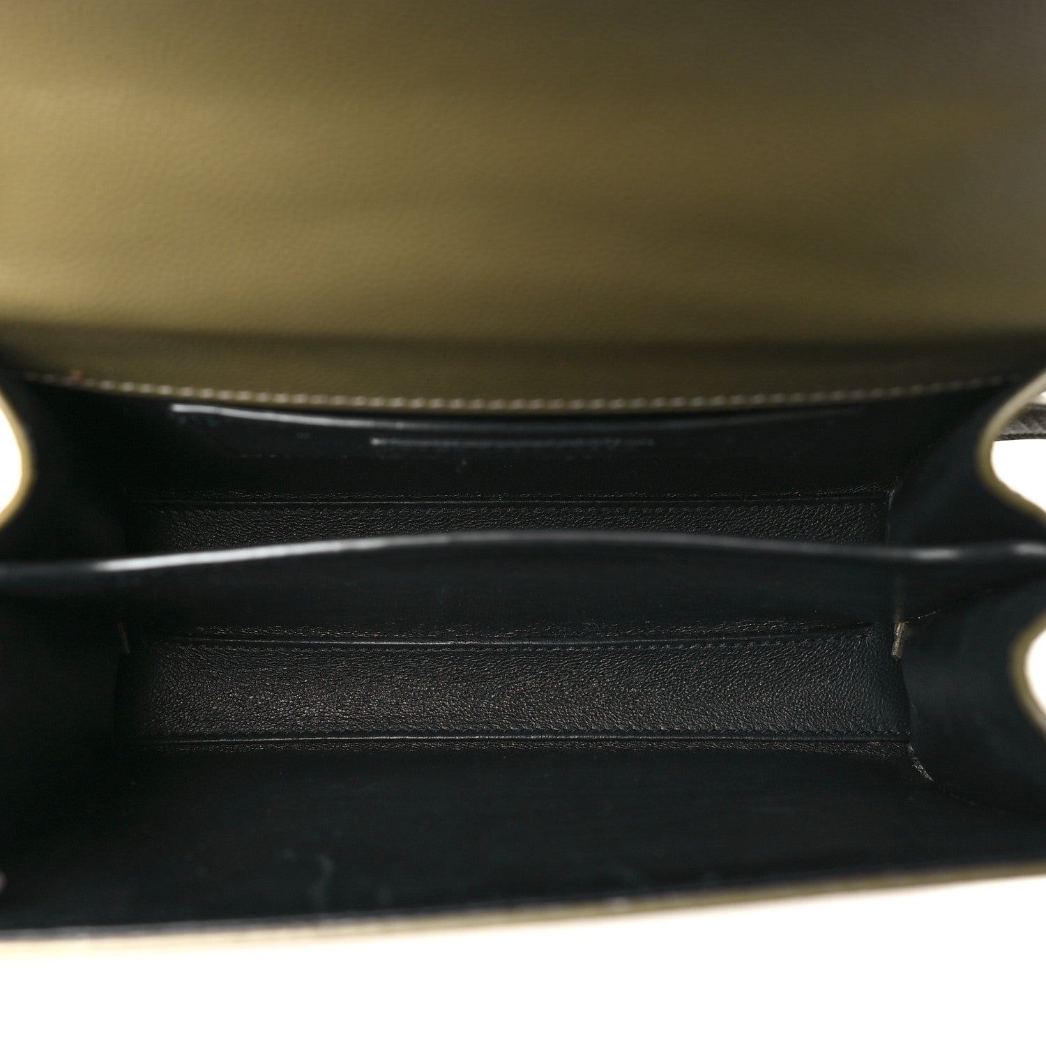 Saint Laurent Grain de Poudre Mini Classic Monogram Cassandra Top Handle Olive 5 of 10