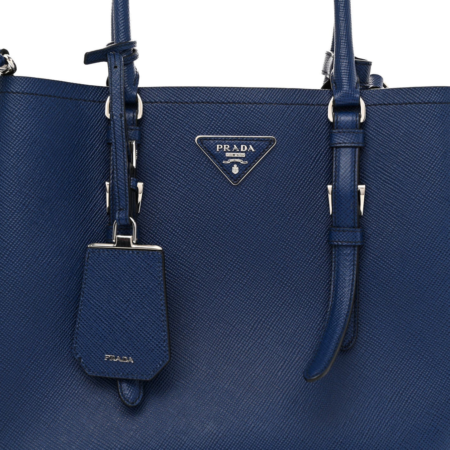 Saffiano Cuir Small Double Handle Tote Inchiostro