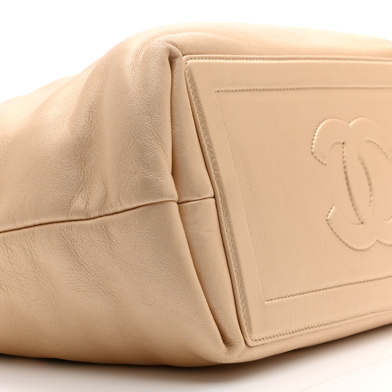 Chanel Metallic Lambskin Medium Coco Cocoon Reversible Tote Light Gold 8 of 9