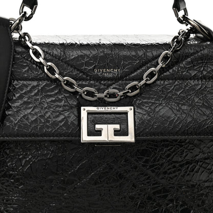 Givenchy Creased Patent Calfskin Medium ID Flap Black 7 of 9