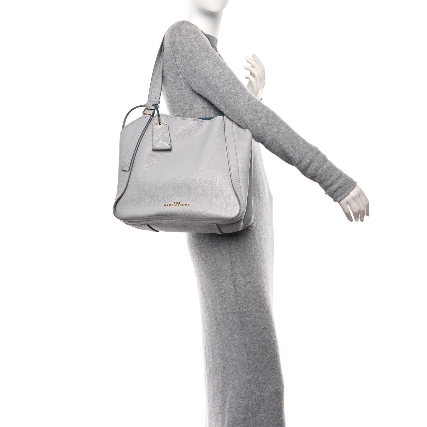 Grained Calfskin The Director Tote Harbor Mist