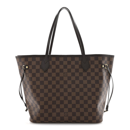 Louis Vuitton Damier Ebene Neo Neverfull MM Rose Ballerine 1 of 16