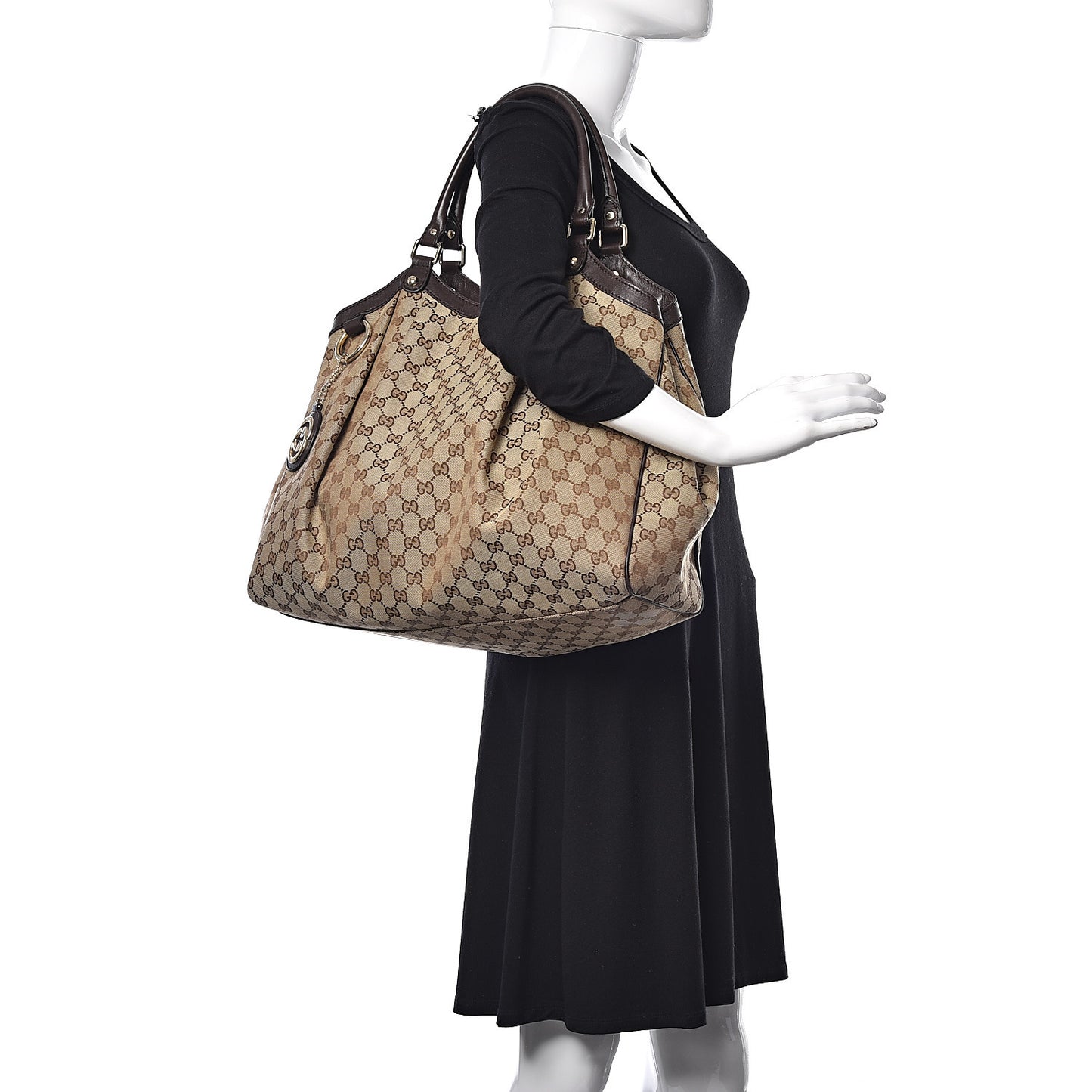 Monogram Large Sukey Tote Dark Brown