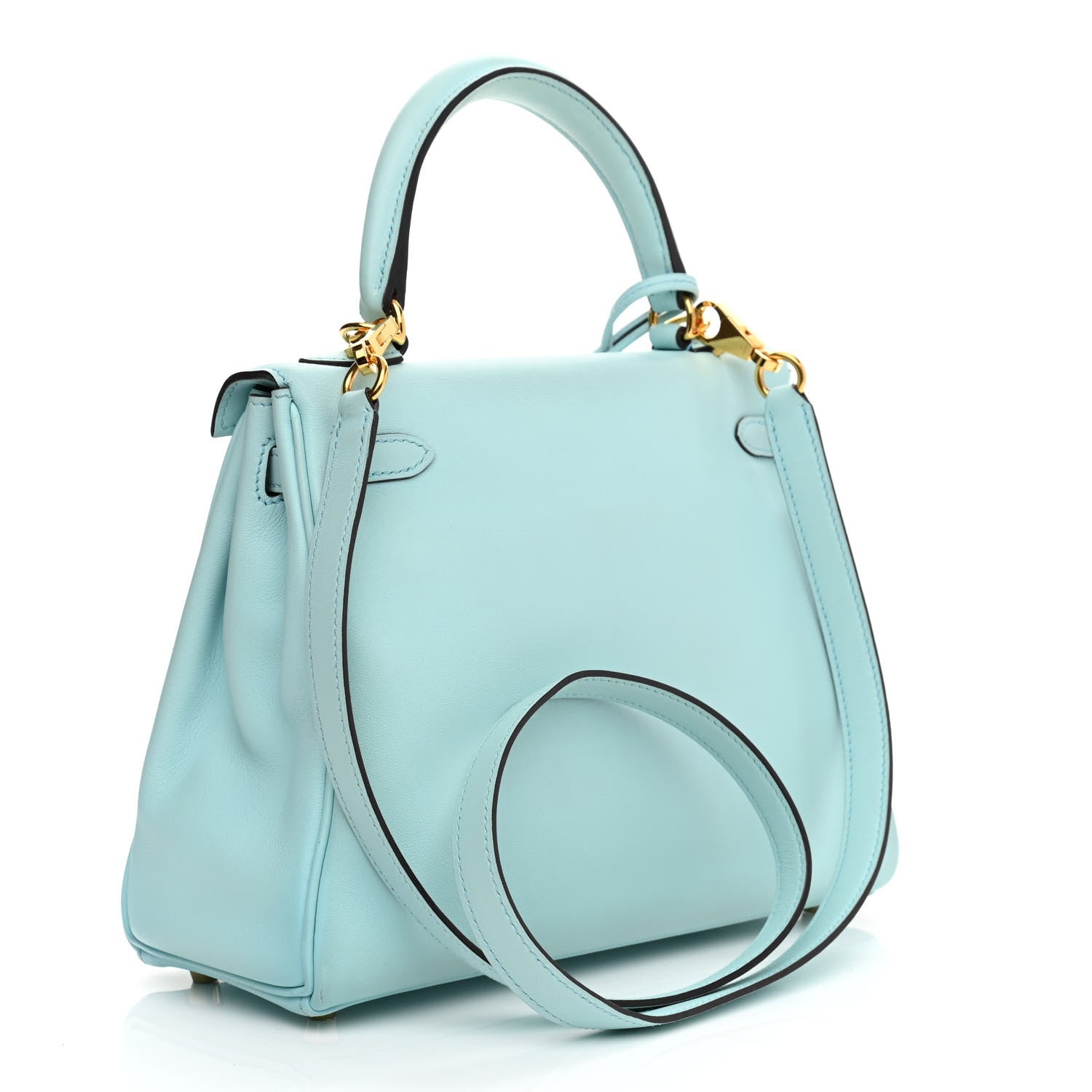 Hermes Swift Kelly Retourne 25 Bleu Zephyr 2 of 10