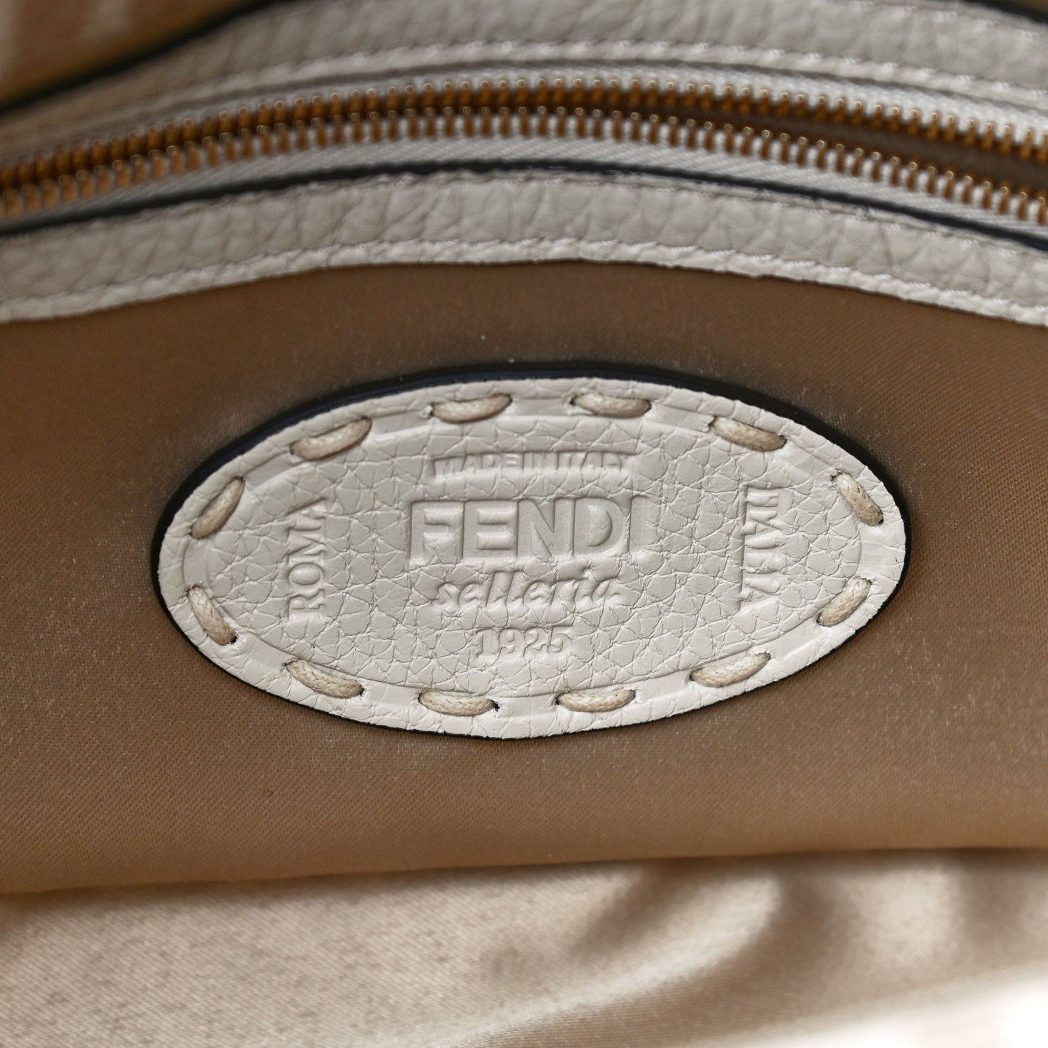 Fendi Wool Cuoio Romano Selleria FF 1974 Baguette 1997 Beige Cammello Camelia 6 of 14