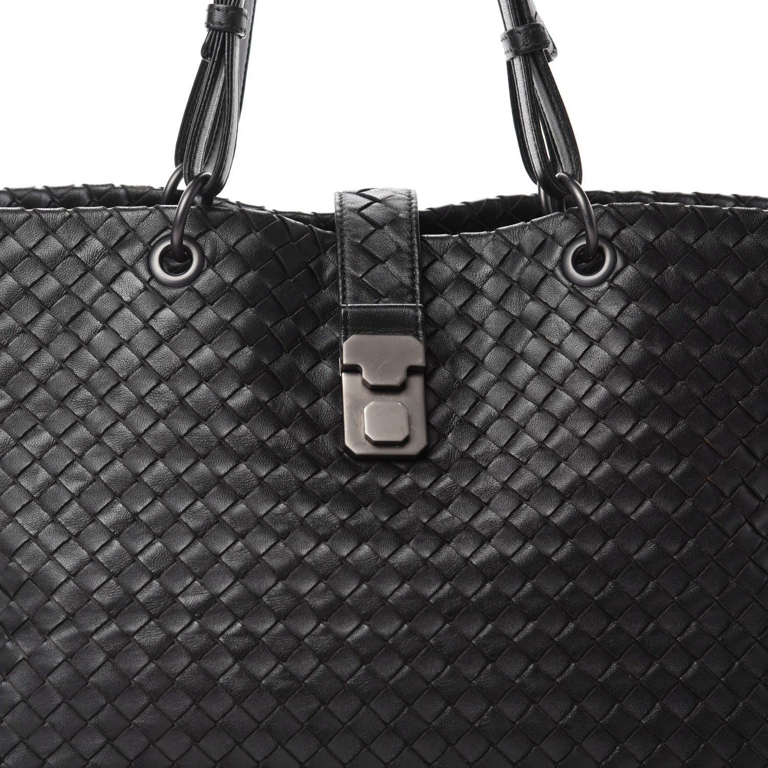 Bottega Veneta Nappa Intrecciato Large Capri Tote Black 12 of 12