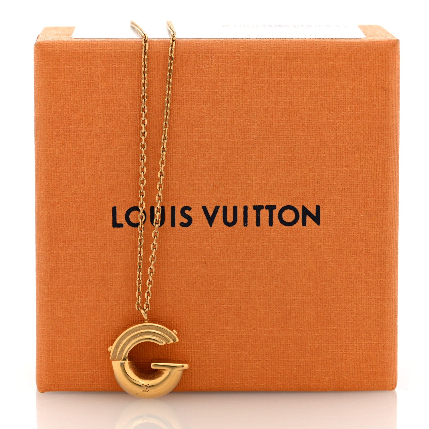 Louis Vuitton LV And Me Letter G Necklace Gold 5 of 5