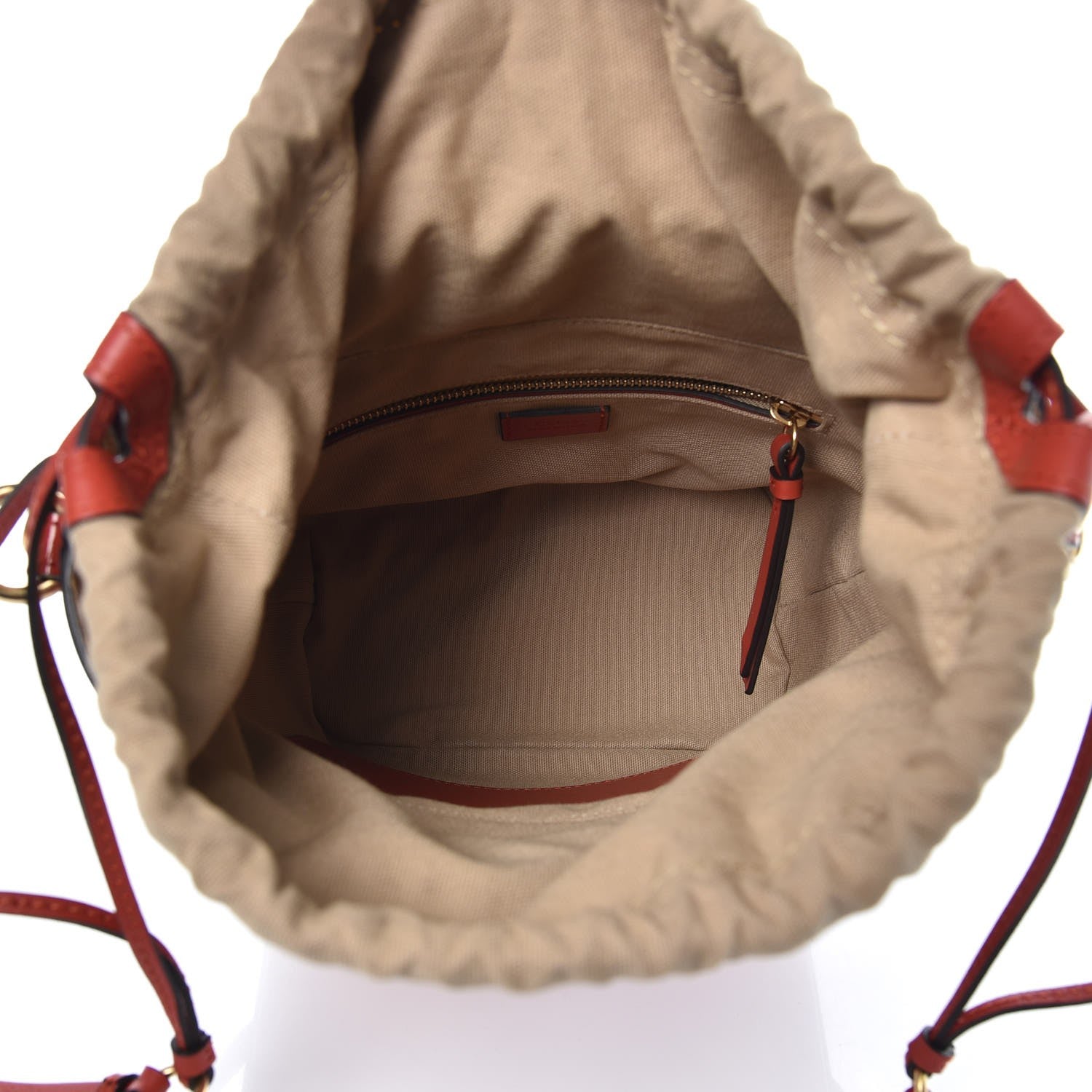 Chloe Patent Calfskin Small Roy Bucket Bag Earthy Red 5 of 8