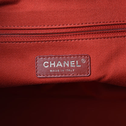 Chanel Lurex Boucle Large Deauville Tote Red 8 of 10