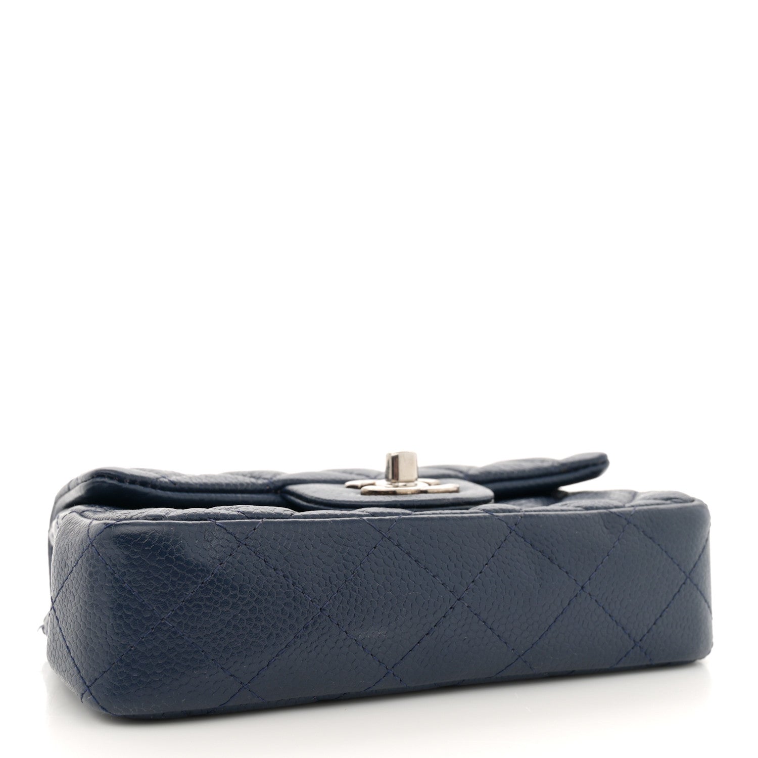 Chanel Caviar Quilted Extra Mini Flap Blue 4 of 11