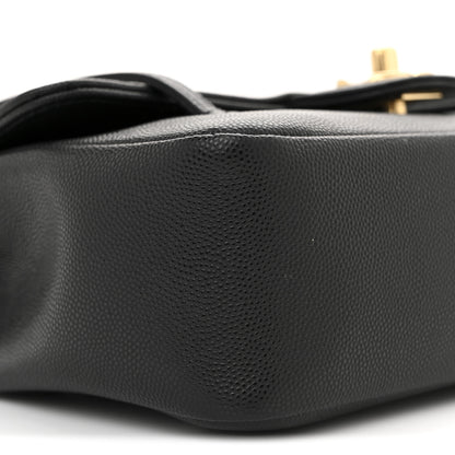 Chanel Shiny Caviar Small Preppy Shoulder Bag Black 8 of 9