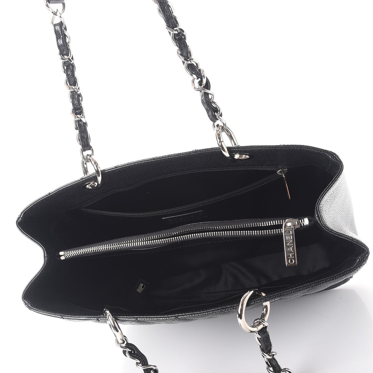 Caviar Quilted Grand Shopping Tote GST Black