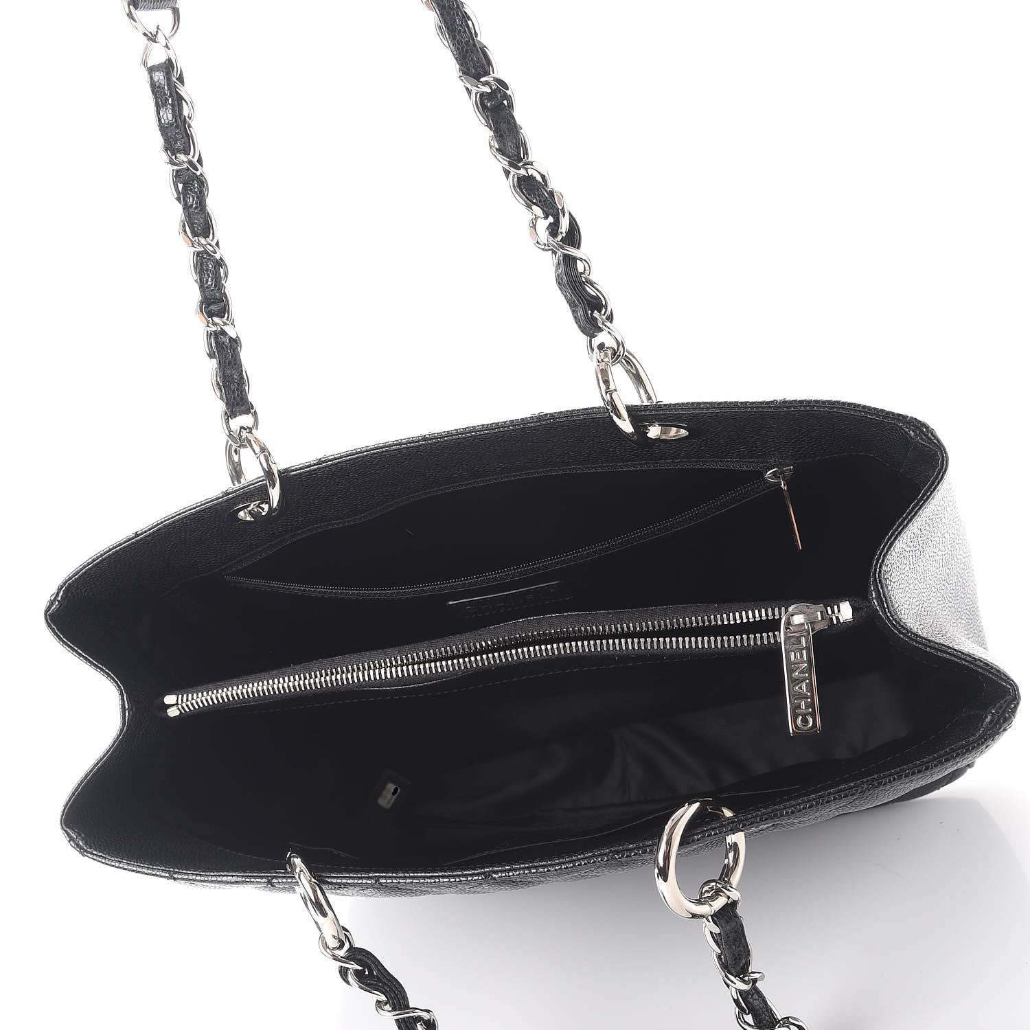 Chanel Caviar Quilted Grand Shopping Tote GST Black 5 of 9