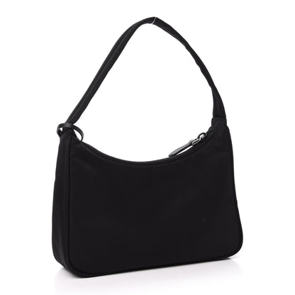 Prada Tessuto Nylon Mini Re-Edition 2000 Bag Black 3 of 11