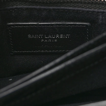 Saint Laurent Patent Y Quilted Monogram Toy Loulou Crossbody Bag Black 7 of 11