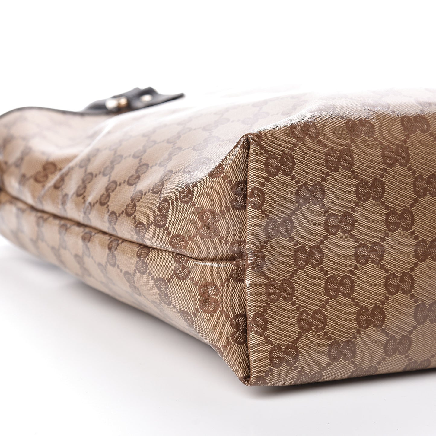 Crystal Monogram Joy Tote Dark Brown