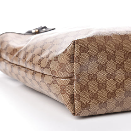 Gucci Crystal Monogram Joy Tote Dark Brown 8 of 10