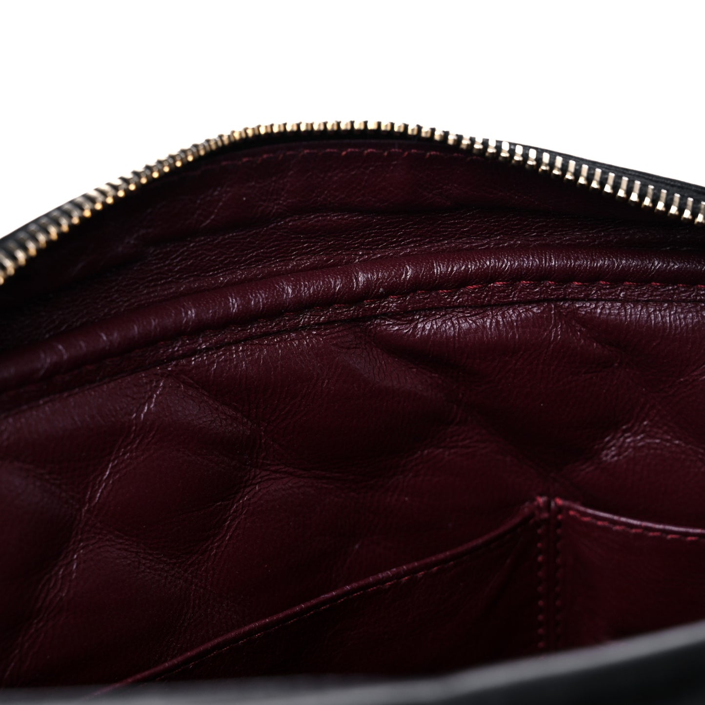 Aged Calfskin Quilted Medium Reissue Camera Case Black