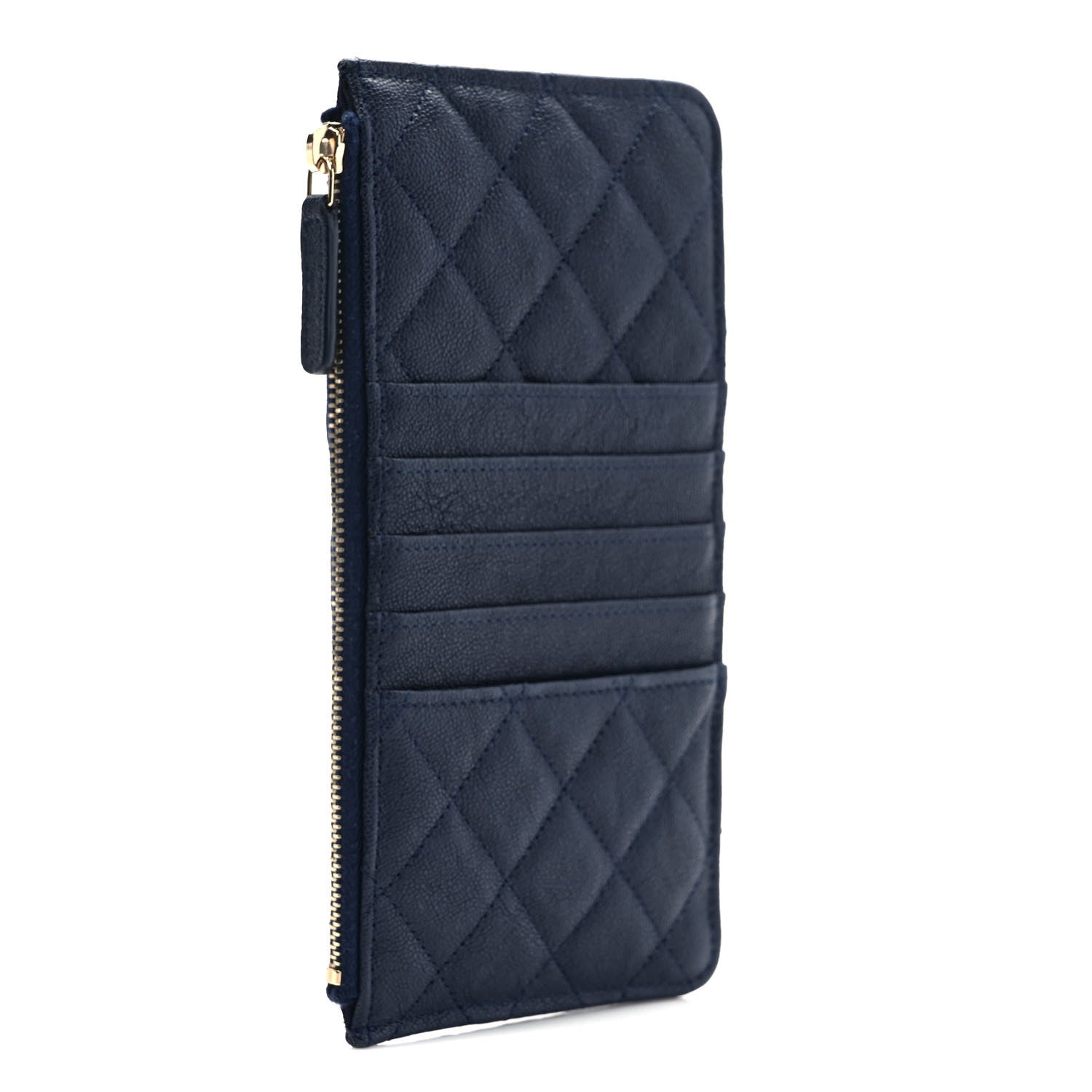 Chanel Caviar Quilted Boy iPhone Pouch Blue 3 of 7