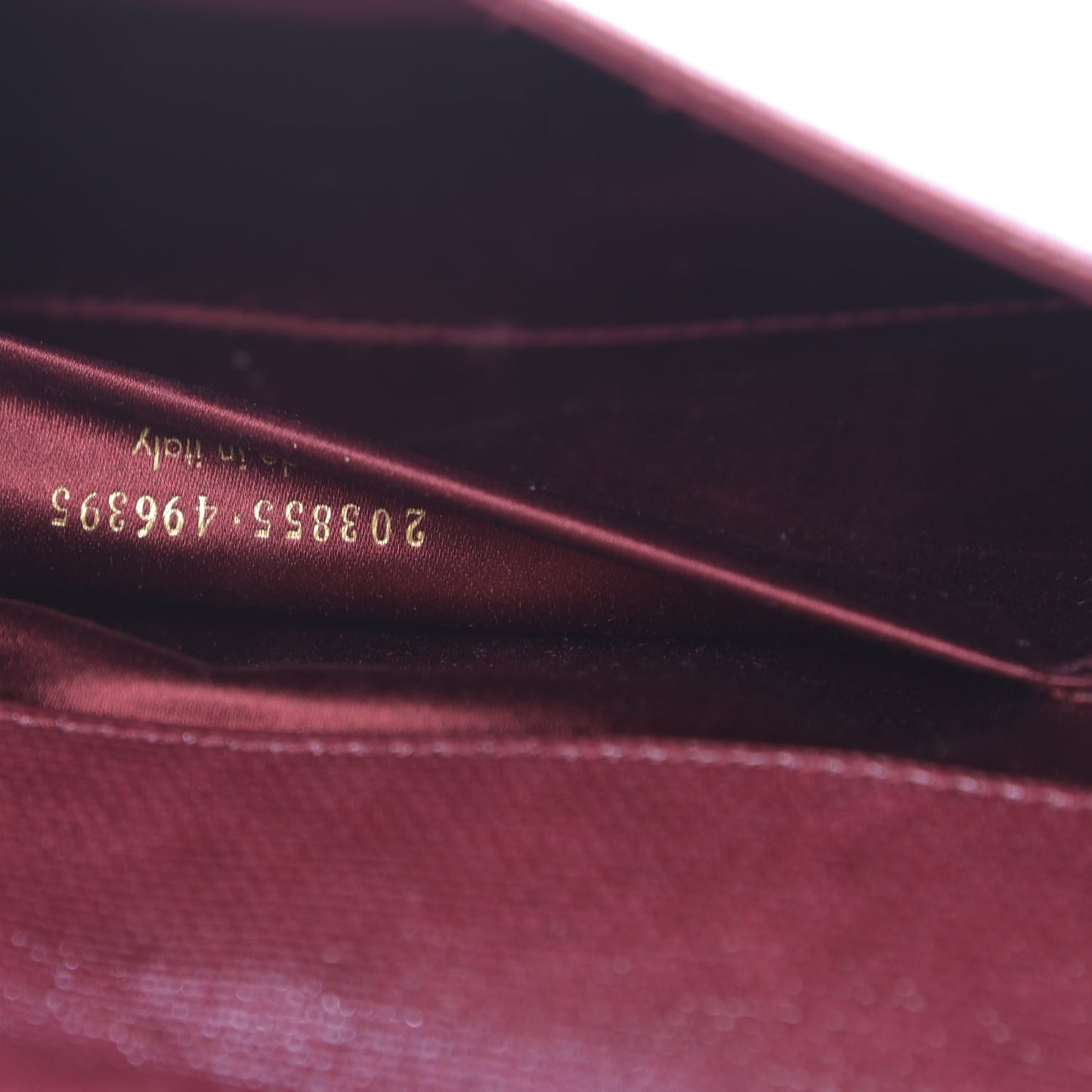 Coated Linen Large Belle De Jour Clutch Palissandre