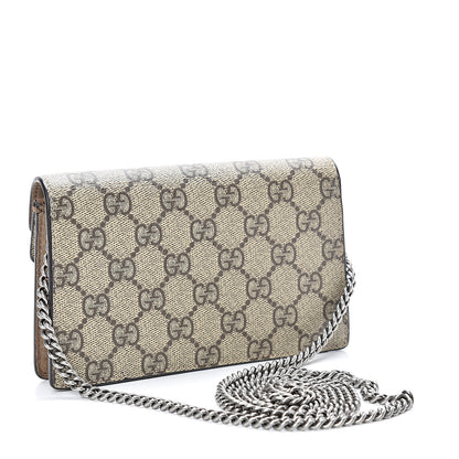 Gucci GG Supreme Monogram Super Mini Dionysus Shoulder Bag Taupe 2 of 10