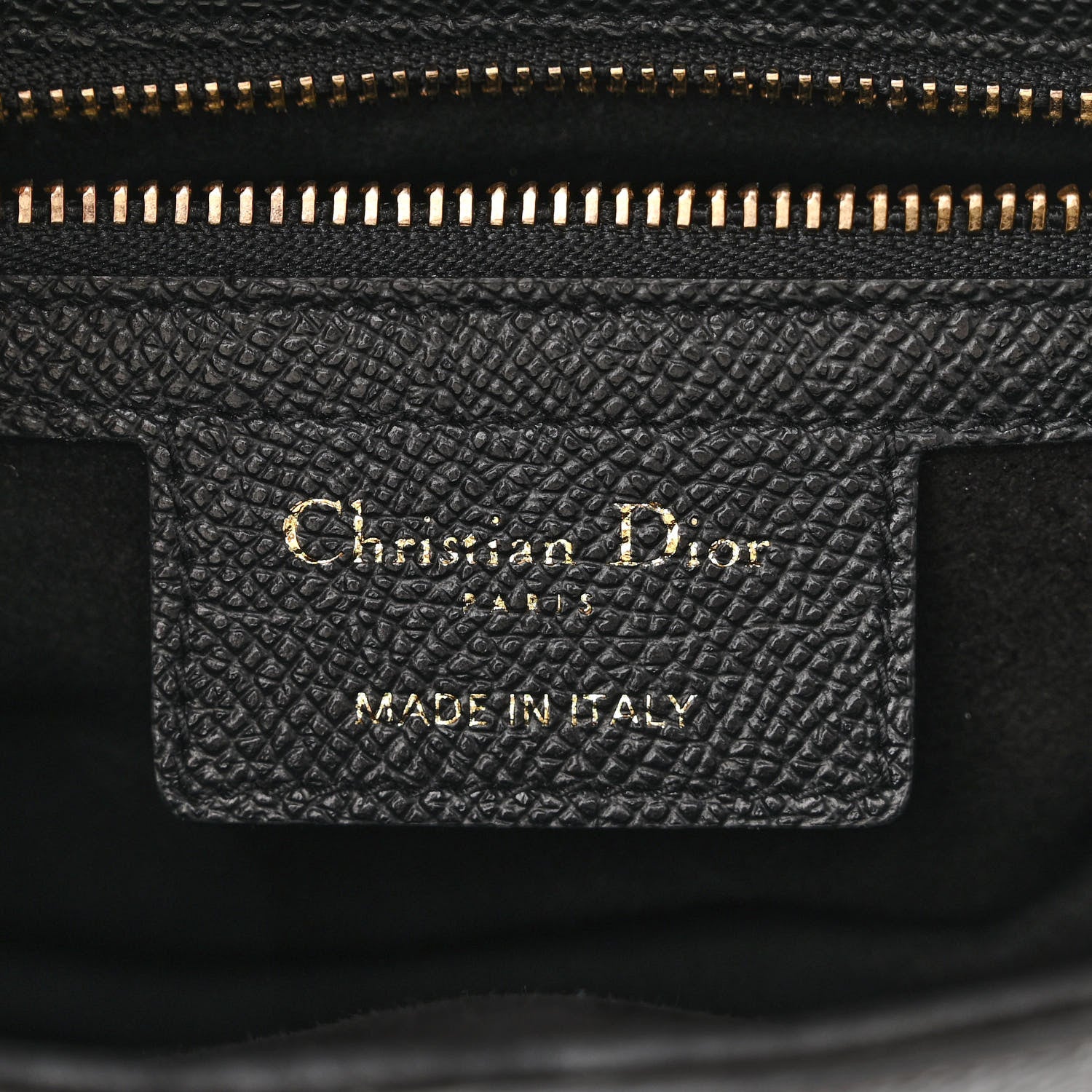 Christian Dior Grained Calfskin Saddle Bag Black 6 of 11