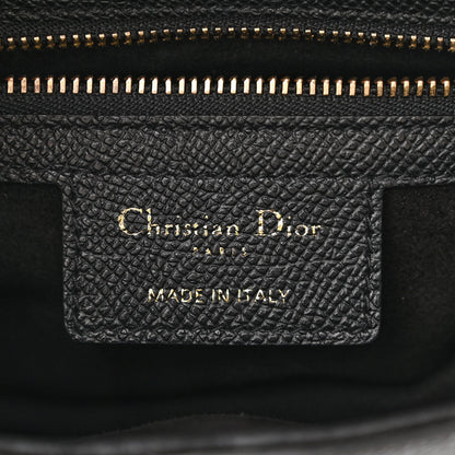 Christian Dior Grained Calfskin Saddle Bag Black 6 of 11