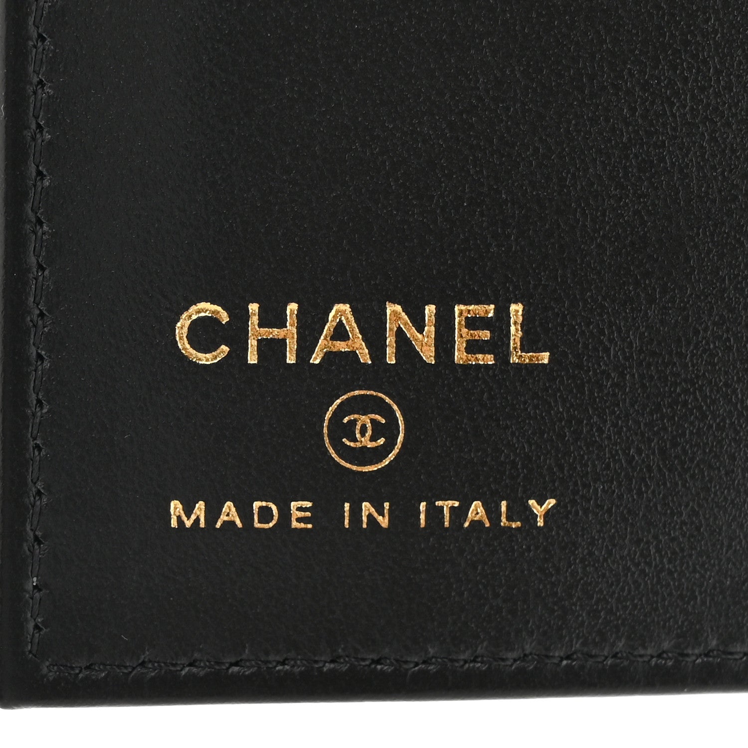 Chanel Caviar Quilted Crystal CC Passport Holder Black 6 of 8