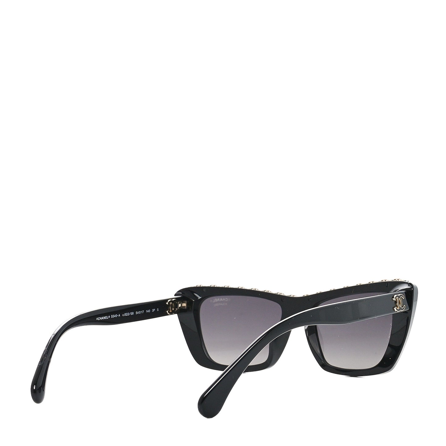 Acetate Butterfly Sunglasses 5540-A Black