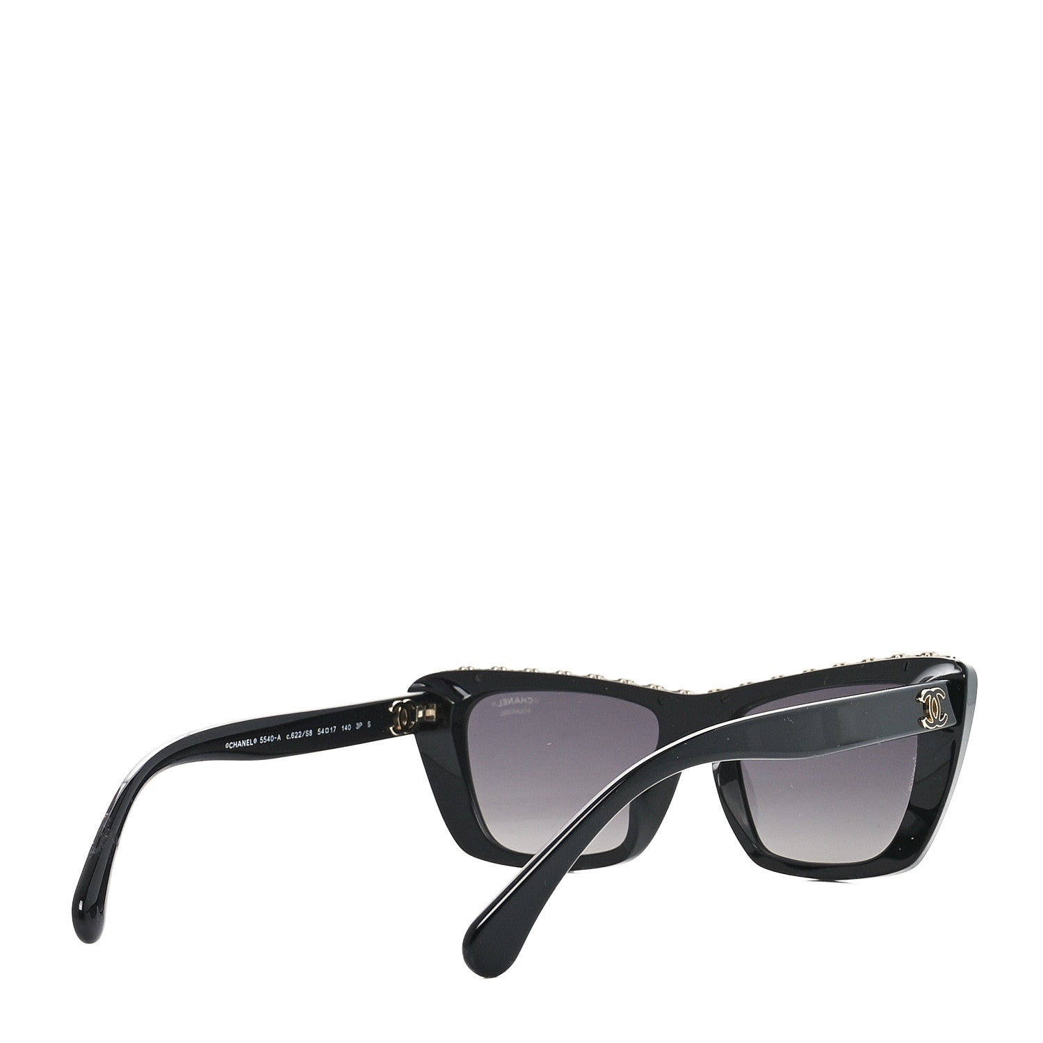 Chanel Acetate Butterfly Sunglasses 5540-A Black 4 of 6