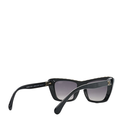 Chanel Acetate Butterfly Sunglasses 5540-A Black 4 of 6