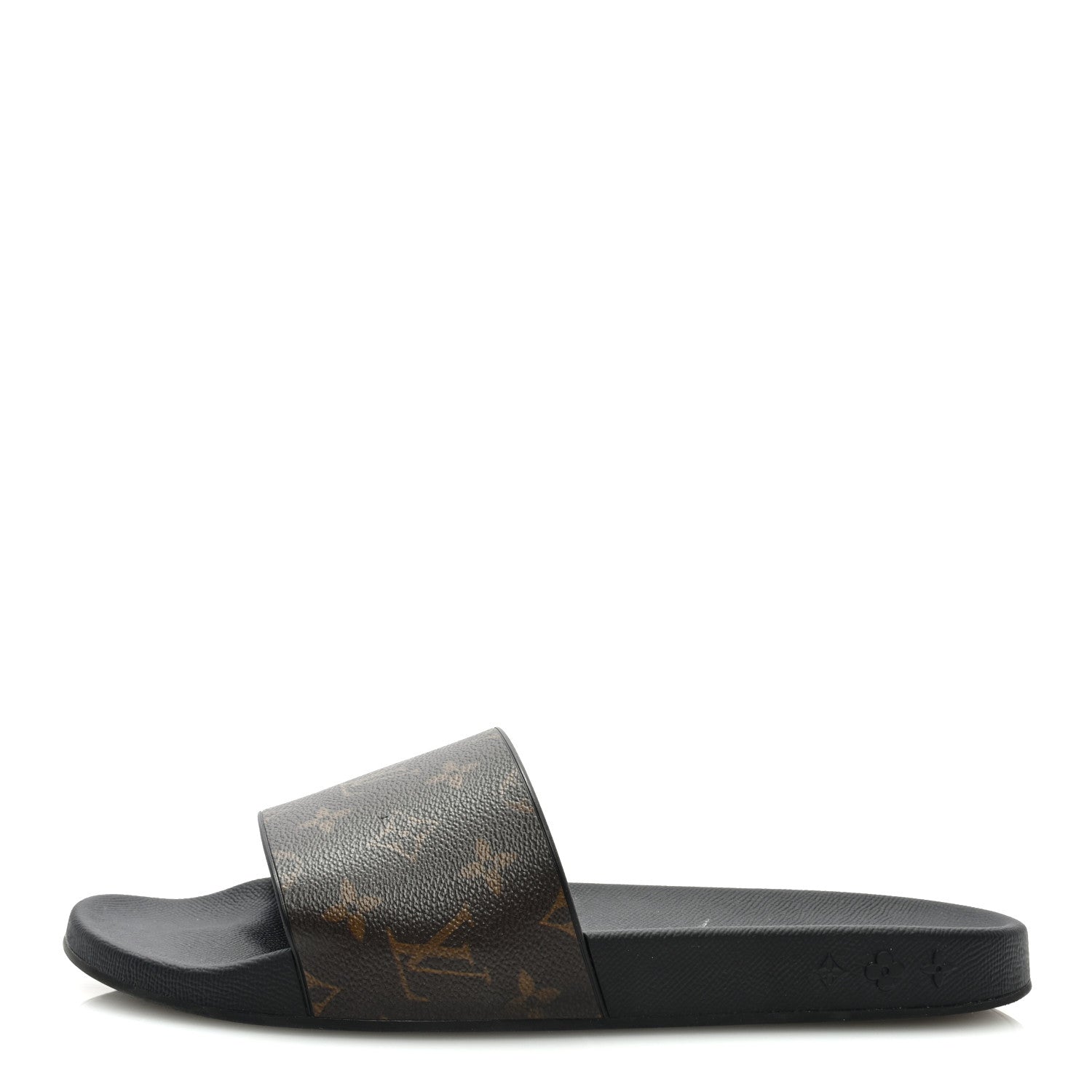 Louis Vuitton Rubber Monogram Mens Waterfront Mules 10 Macassar 1 of 7