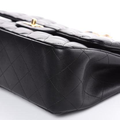 Chanel Lambskin Quilted Jumbo Double Flap Black 9 of 16