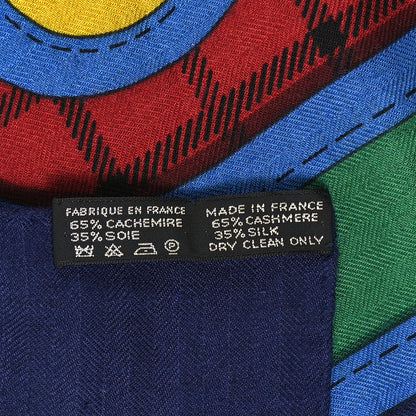Hermes Cashmere Silk Camails Shawl 140 3 of 4