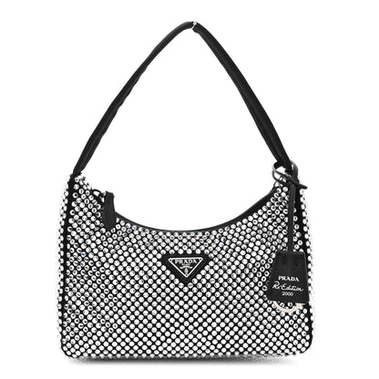Prada Satin Crystal Mini Re-Edition 2000 Bag Cristal 1 of 10