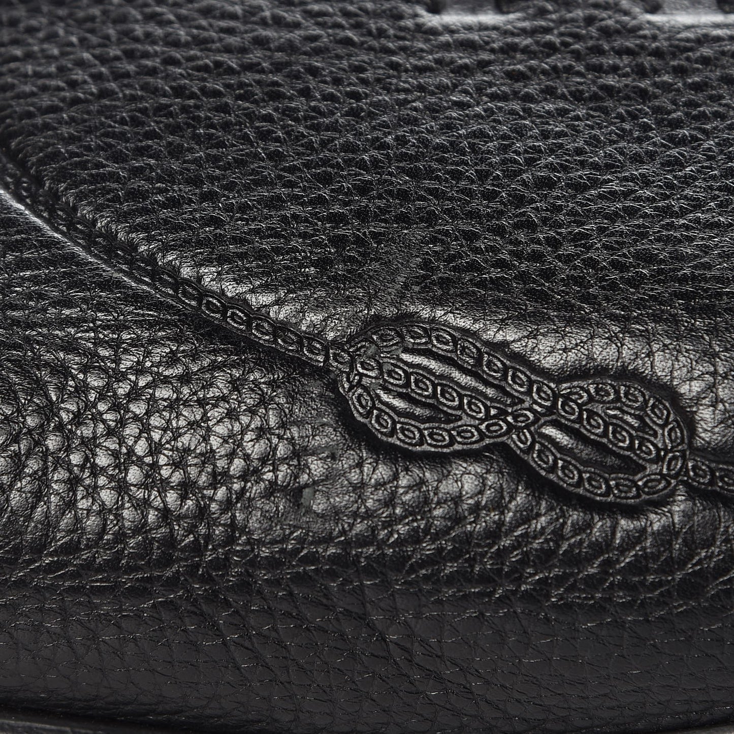 Vitello Daino Print Logo Bowler Black