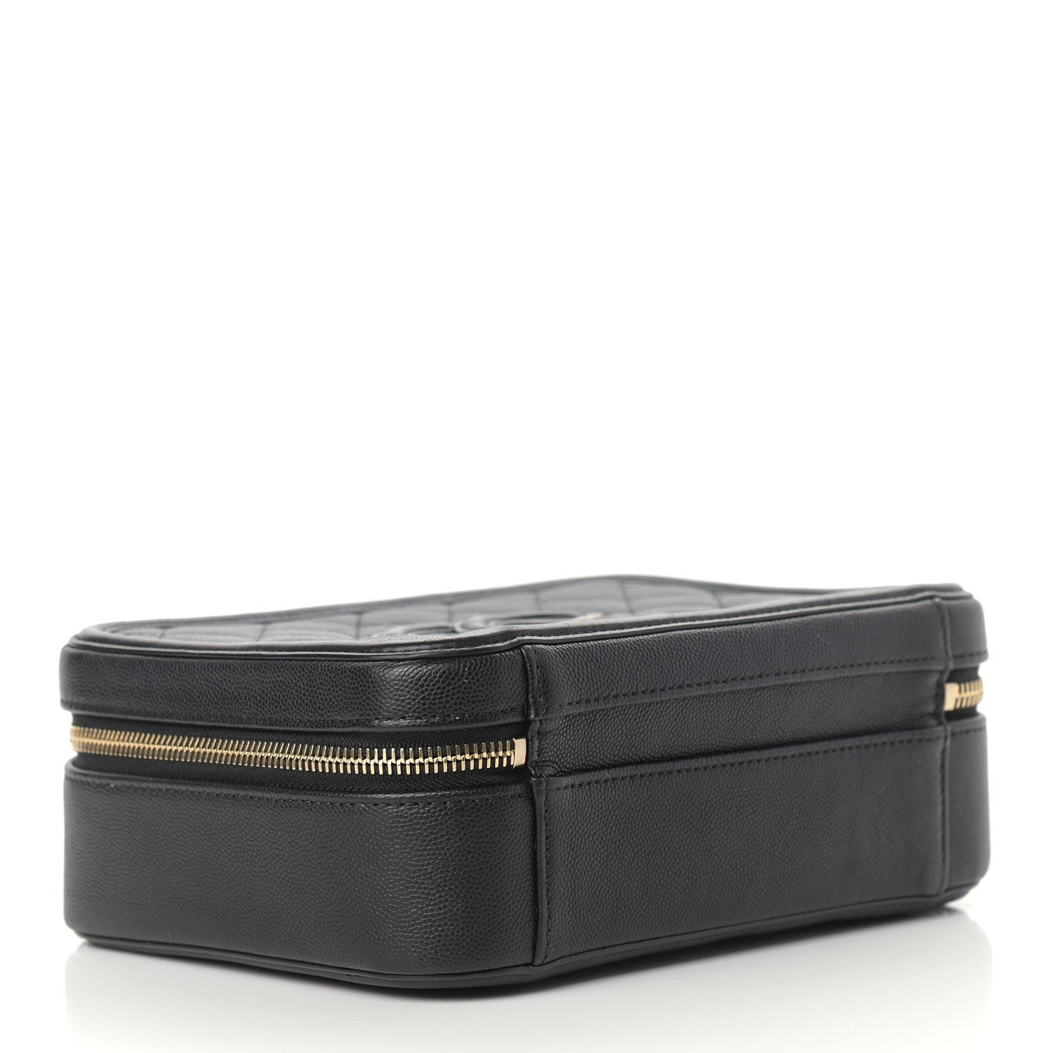 Chanel Caviar Quilted Medium CC Filigree Vanity Case Black 4 of 11