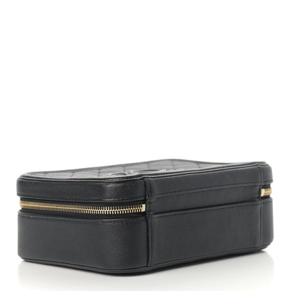 Chanel Caviar Quilted Medium CC Filigree Vanity Case Black 4 of 11