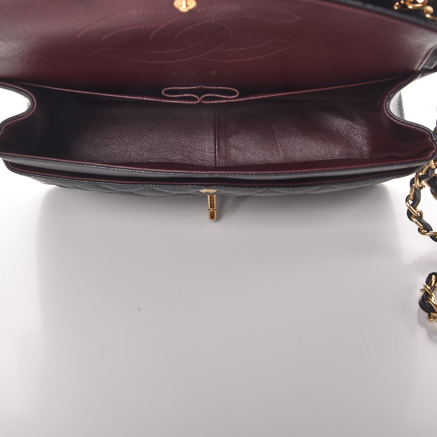 Chanel Caviar Quilted Jumbo Double Flap Black 6 of 8