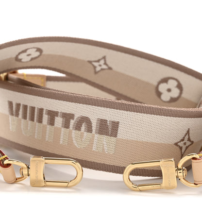 Louis Vuitton Jacquard Speedy Bandouliere 20 Shoulder Strap Beige 3 of 4
