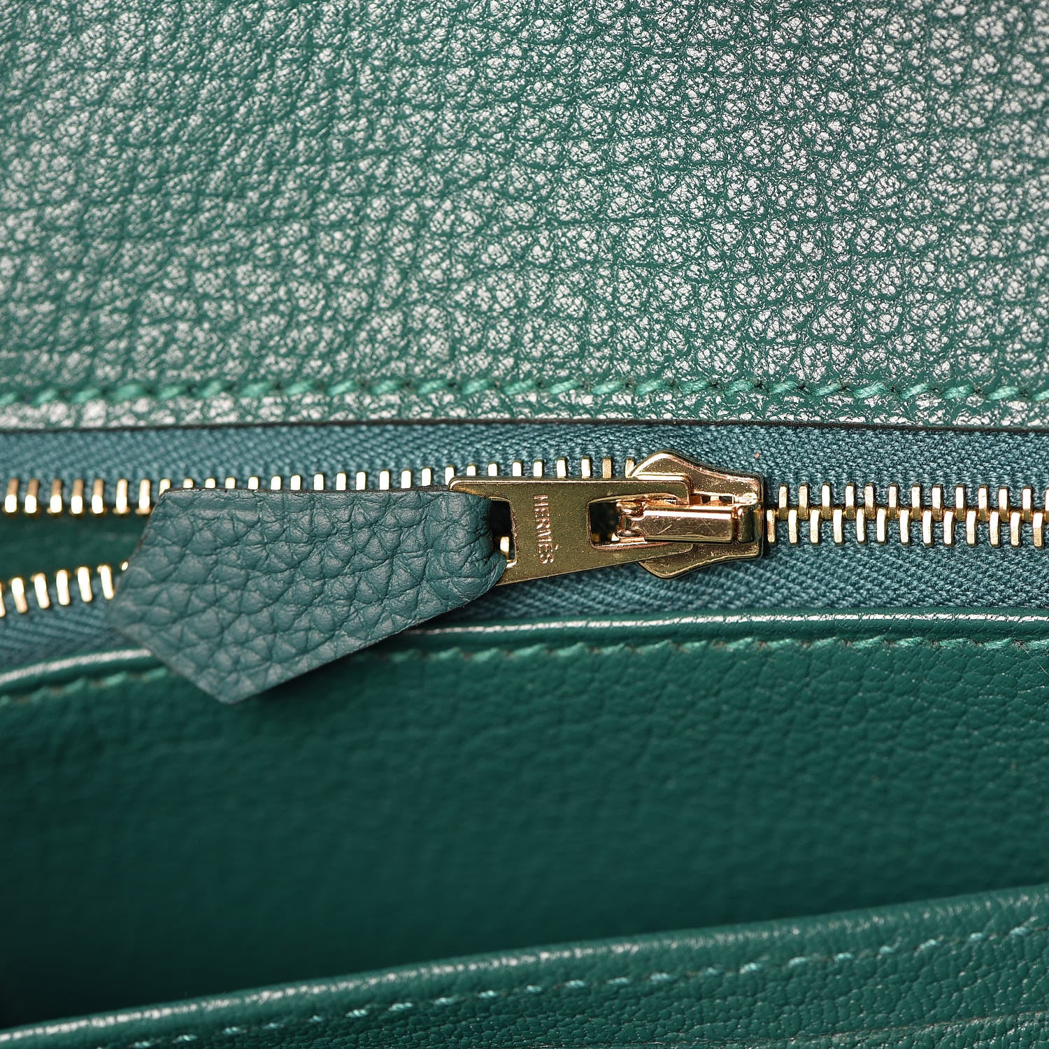 Hermes Togo Birkin 25 Malachite 8 of 38
