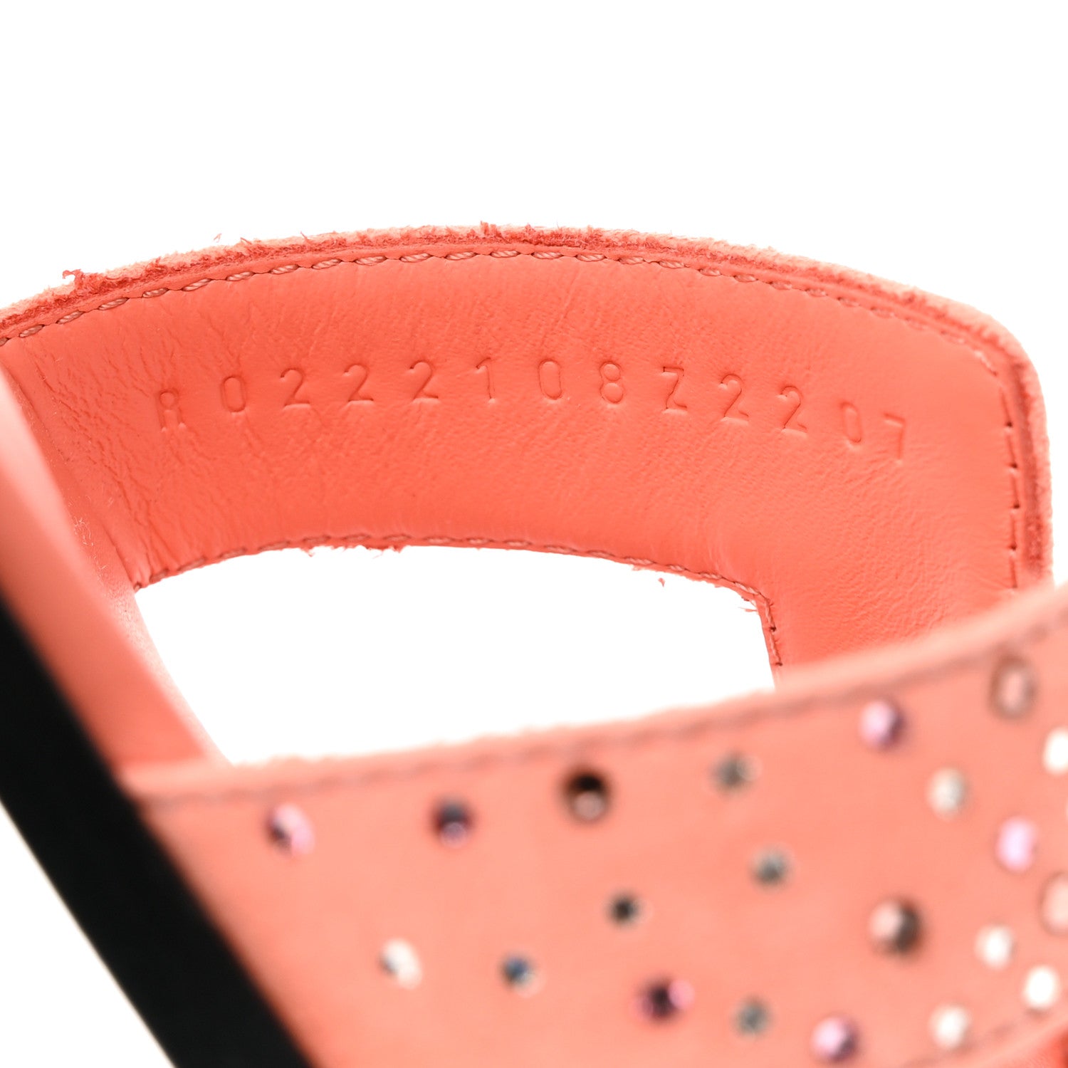 Hermes Suede Goatskin Crystal Oran Sandals 35 Orange Joey 7 of 9