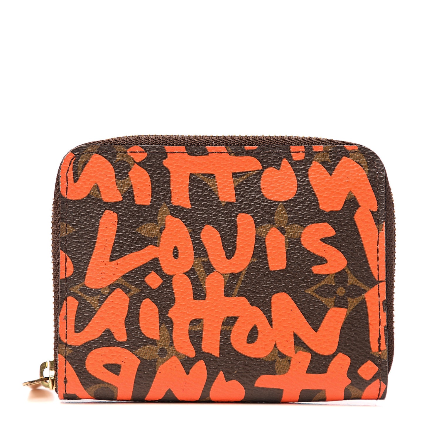 Monogram Graffiti Zippy Coin Purse Orange