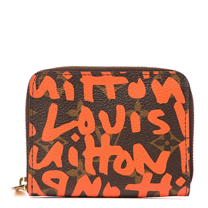 Louis Vuitton Monogram Graffiti Zippy Coin Purse Orange 1 of 5