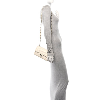 Chanel Caviar Quilted Mini Rectangular Flap White 2 of 11