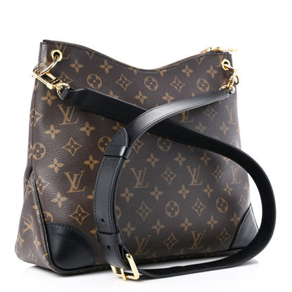 Louis Vuitton Monogram Odeon MM Black 3 of 12